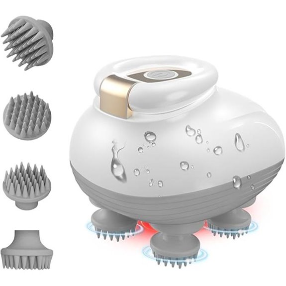 TISSCARE Cordless Electric Head Massager for Hair Growth