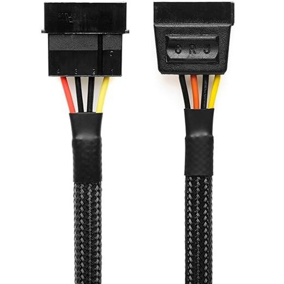 CRJ 4-Pin to 15-Pin SATA Power Adapter Cable