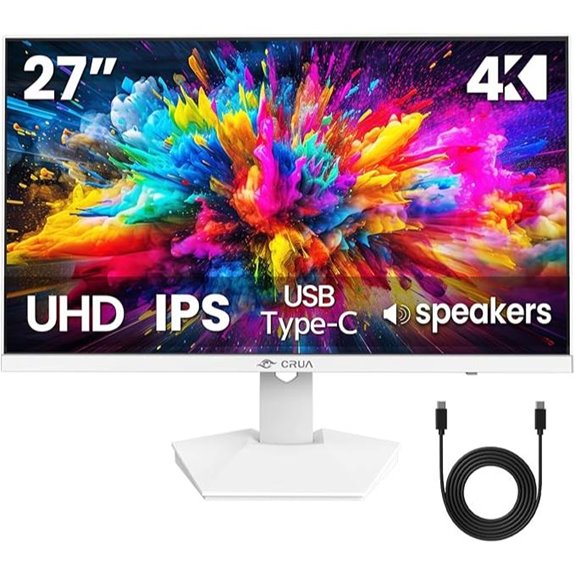 CRUA 27 4K IPS Monitor with USB-C and Speakers