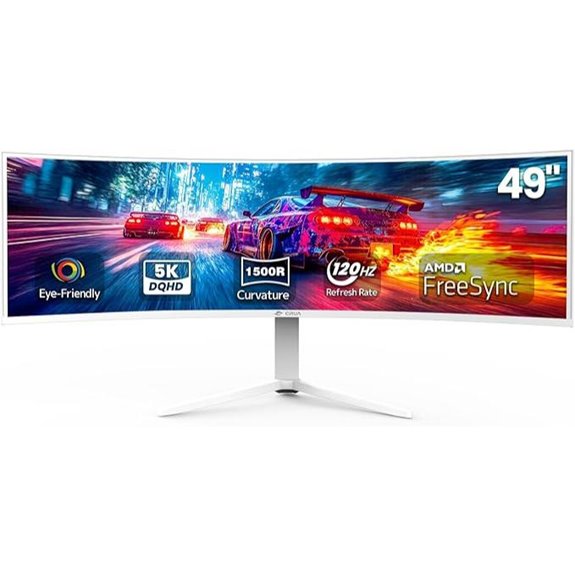 CRUA 49 Curved Monitor with 5120x1440 and HDMI