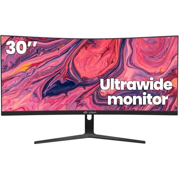 CRUA 30-Inch Ultrawide Curved Monitor with HDMI