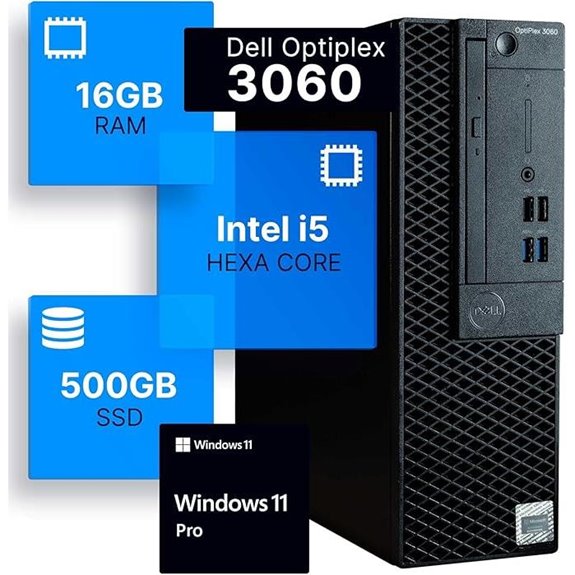 Dell Optiplex 3060 Desktop PC with Intel i5-8500