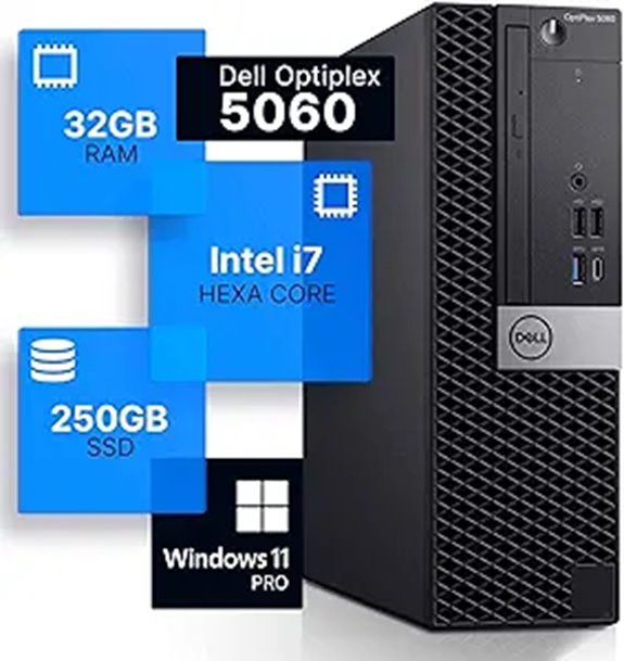 Dell Optiplex 5060 Desktop with i7 32GB RAM SSD