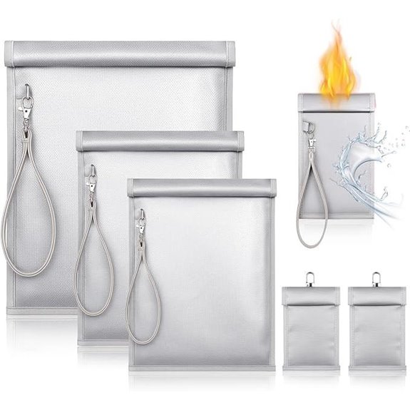 6 Pack Faraday Signal Blocking Pouches for Devices