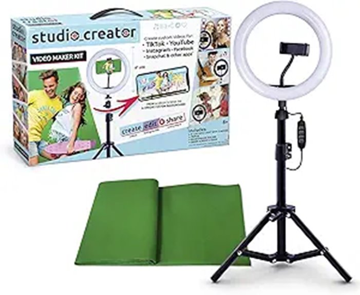 DIY TikTok/Instagram Ring Light with Green Screen Kit