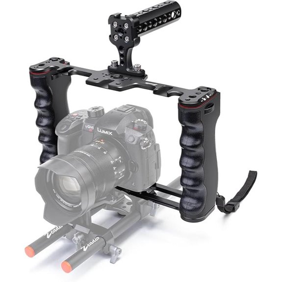 Zeadio Camera Rig Cage with Handle for DSLRs