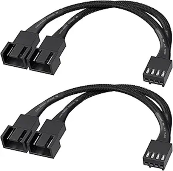 Cable Matters 2-Pack 4-Inch PWM Fan Splitter