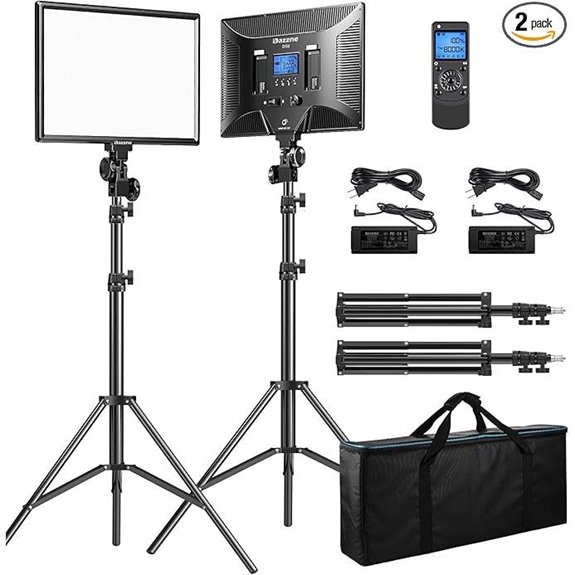 D50 Bi-Color LED Video Light Panel 2-Pack