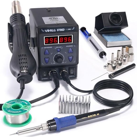 YIHUA 8786D I 2-in-1 Hot Air Rework Soldering Station