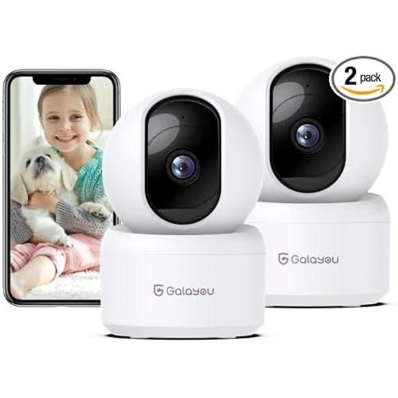GALAYOU 2K Indoor Security Camera 2-Pack