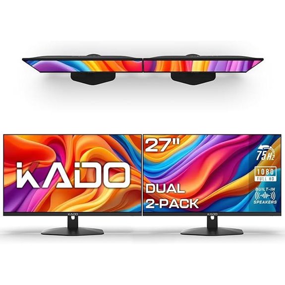Kado 27 Dual Monitor Pack with HDMI and Speakers