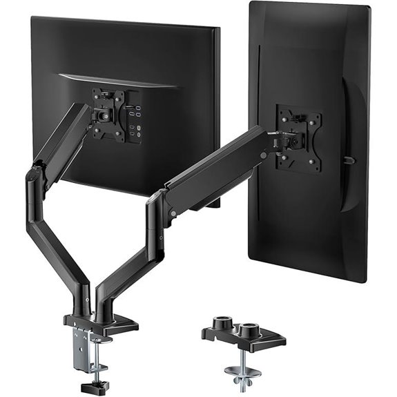 WALI Dual Monitor Stand for 17-32 Inch Screens