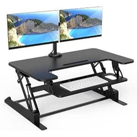Mount-It! Dual Monitor Standing Desk Converter
