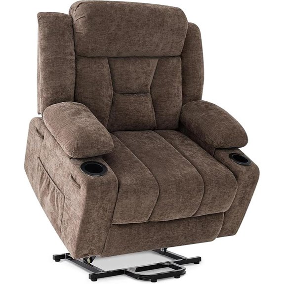 Dual Motor Power Lift Recliner with Massage and Heat
