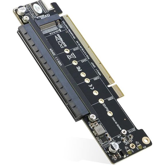 RIITOP Dual NVMe PCIe Adapter for M.2 SSDs