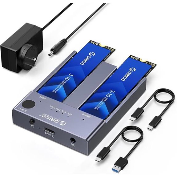 ORICO Dual-Bay NVMe SSD Dock & Cloner