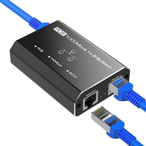 PoE Splitter 2-Port Gigabit Network Hub