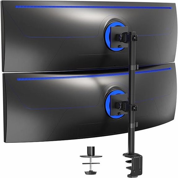 VIVO Dual Ultra-Wide Monitor Desk Mount (49)