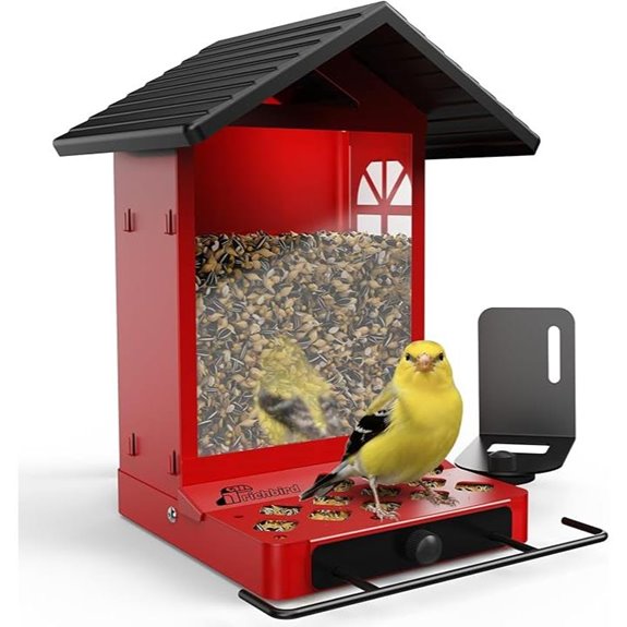 Heavy-Duty Metal Bird Feeder with Large Capacity