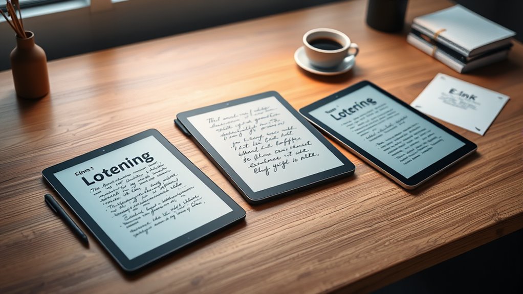 e ink tablet selection criteria