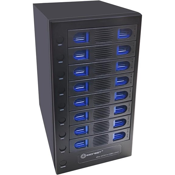 8 Bay SATA Hard Drive Enclosure with USB-C