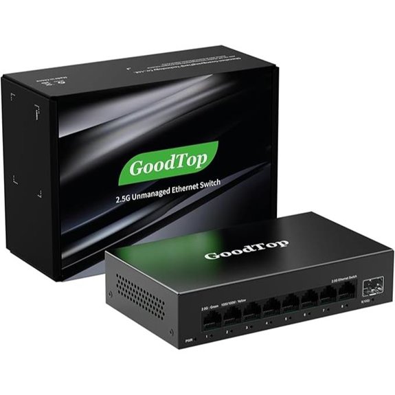 8-Port 2.5Gb Unmanaged Ethernet Switch with 10G SFP