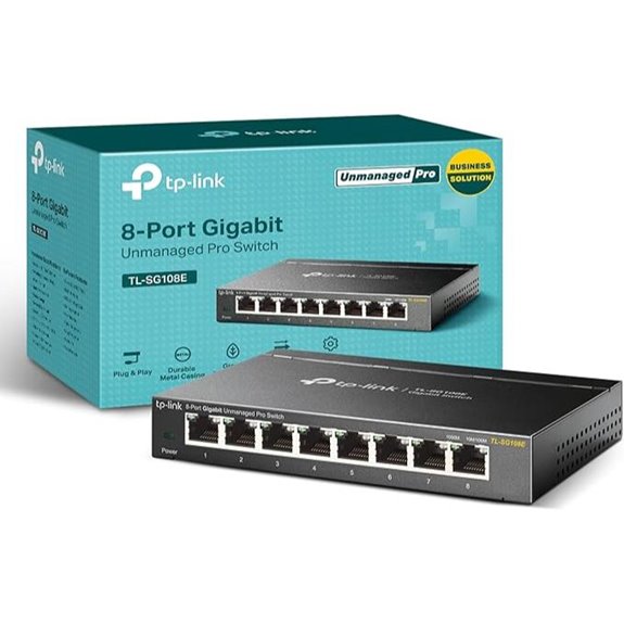 eight port gigabit managed switch