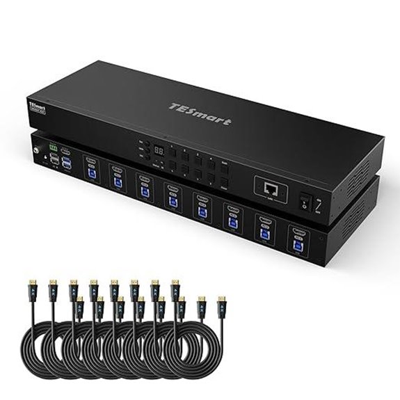 TESmart 8-Port 4K HDMI KVM Switch with Cables