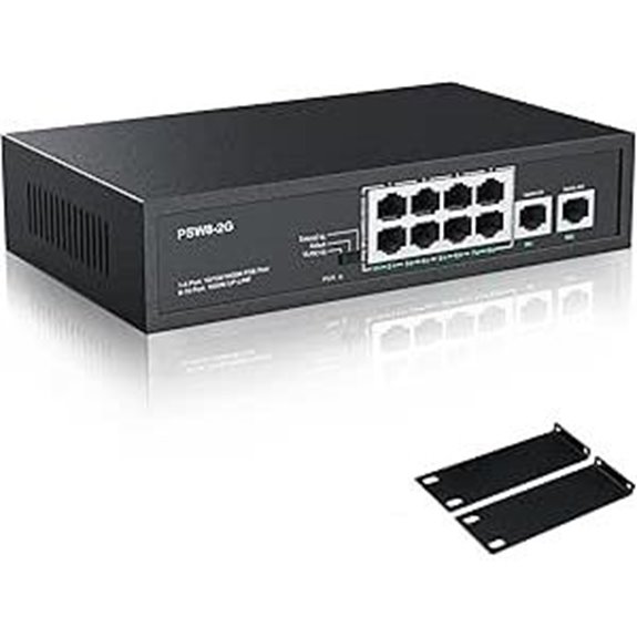 8-Port Gigabit PoE+ Switch with Uplink