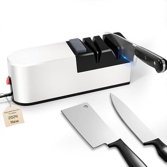 Electric 5-in-1 Knife Sharpener with Diamond Blades