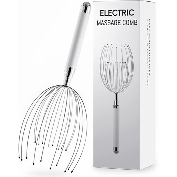 Electric Head Massager with 20 Metal Fingers