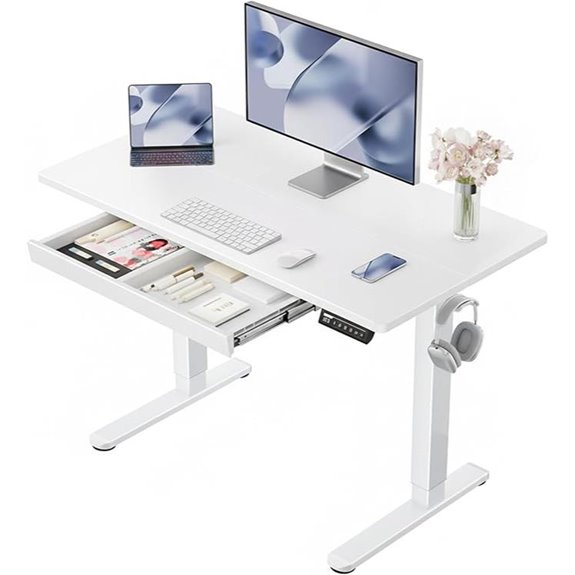 ErGear 44 Electric Standing Desk with Storage