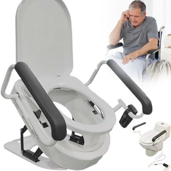 Electric Toilet Seat Raiser with Remote and Dryer