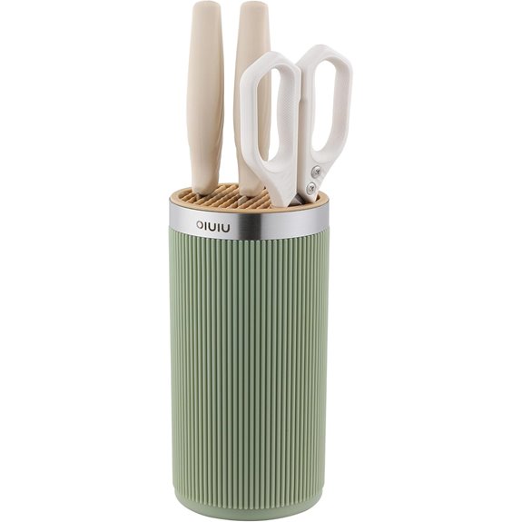 OLULU Round Knife Block Holder for Countertops