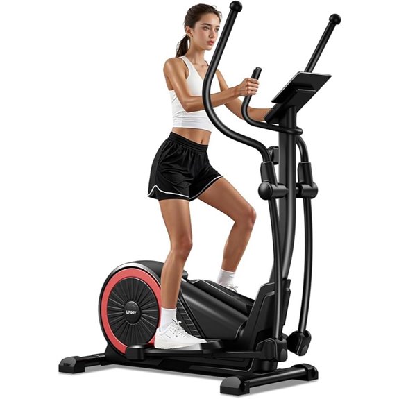 UMAY Elliptical Exercise Machine with LCD & Heart Rate