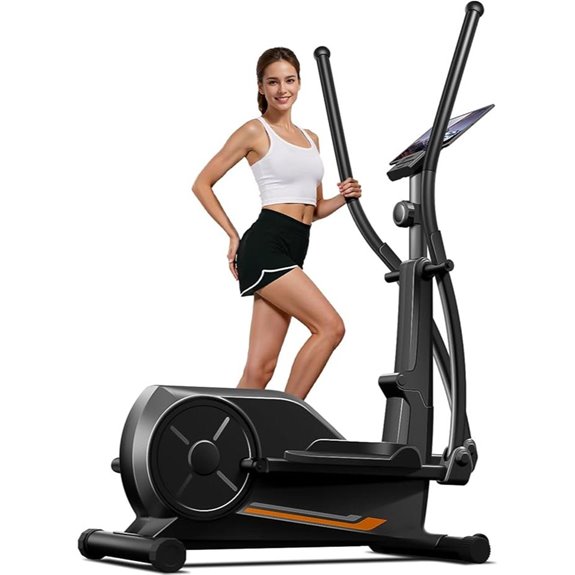 Cursor Fitness Elliptical Machine with LCD Monitor