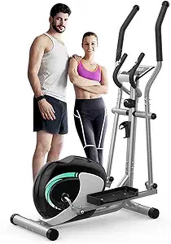 Dripex Elliptical Trainer with LCD Resistance & Pulse