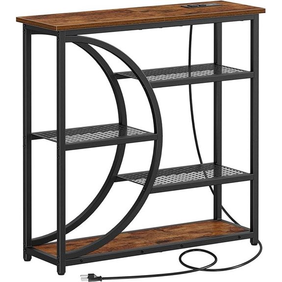 Snughome Entryway Table with Charging Station and Storage
