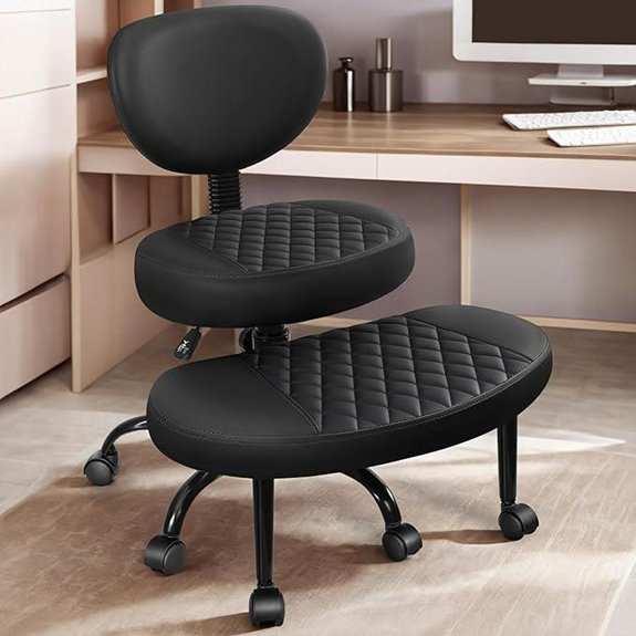 Ergonomic Cross Leg Office Chair with Lumbar Support