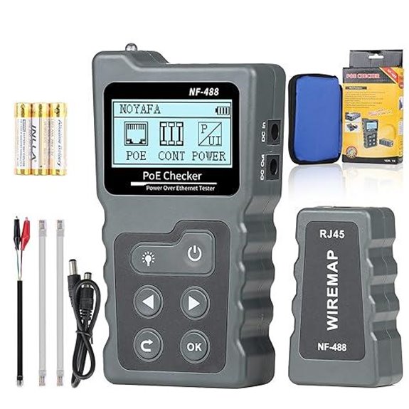 VXSCAN Ethernet Cable Tester Kit with Poe and Continuity