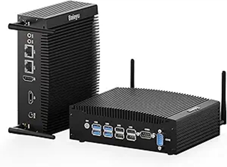 Baieyu Fanless Mini PC with Windows 11 Pro