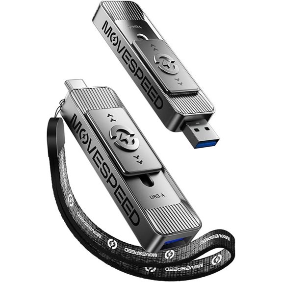 MOVE SPEED 1TB External SSD with Dual USB-C & 3.2