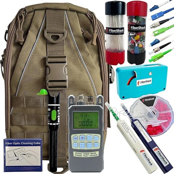 FiberShack Fiber Optic Cleaning & Tester Kit (10 pcs)