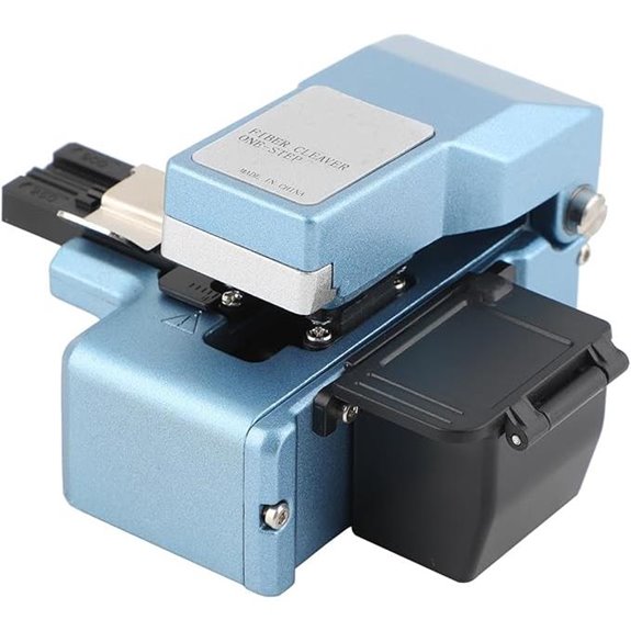 High-Precision Fiber Optic Cleaver with Scrap Collector
