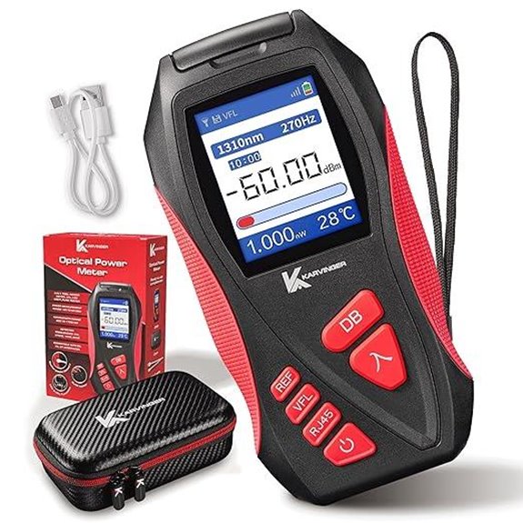 Fiber Optic Power Meter with VFL and Tester