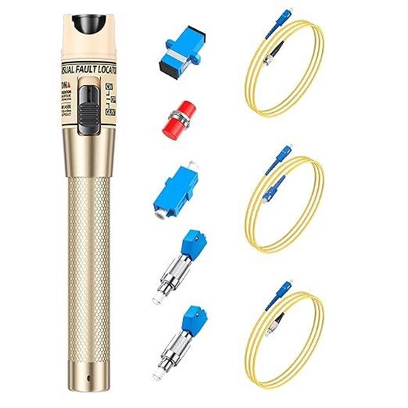 VFL Visual Fault Locator Kit with Connectors and Cords