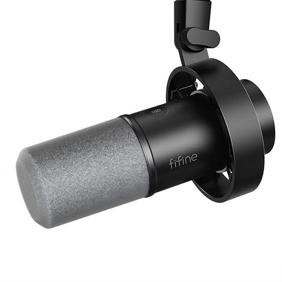 FIFINE Dynamic Microphone with USB/XLR Monitoring