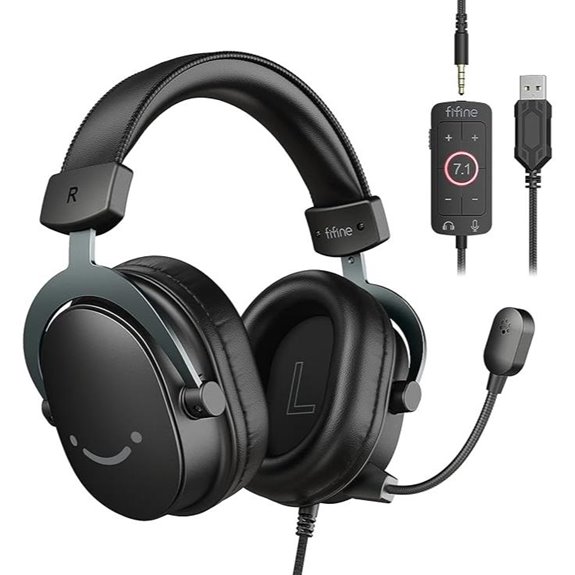 FIFINE Wired Gaming Headset with Surround Sound