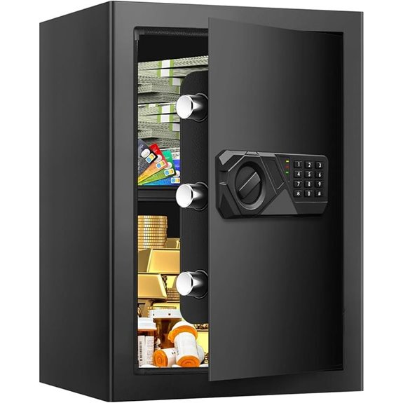 Fireproof Digital Safe with Alarm and Keypad