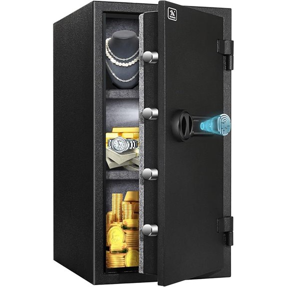 Tigerking Biometric Fireproof Steel Safe with Fingerprint